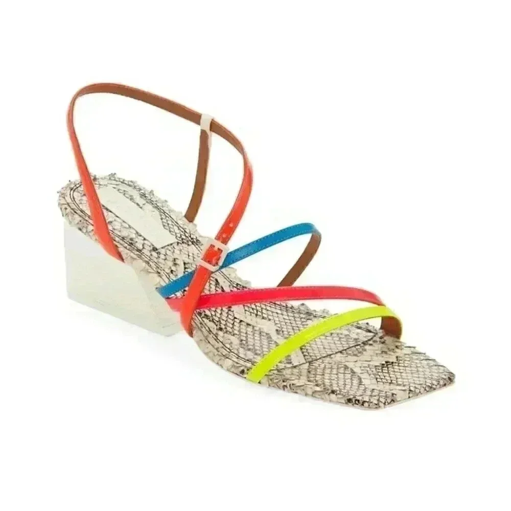 Mercedes Castillo Kelise Neon Snake print Leather
